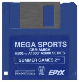 Cartridge artwork for Summer Games 2 on the Commodore Amiga.