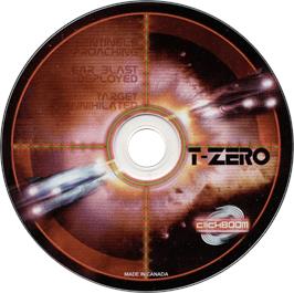 Cartridge artwork for T-Zero on the Commodore Amiga.