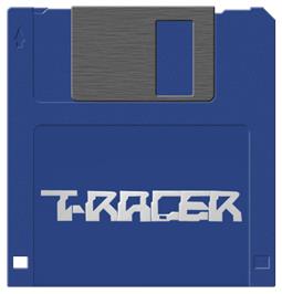 Cartridge artwork for T-racer on the Commodore Amiga.