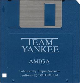 Cartridge artwork for Team Yankee on the Commodore Amiga.