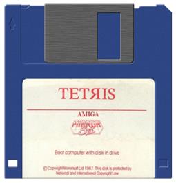 Cartridge artwork for Tetris (Mirrorsoft) on the Commodore Amiga.