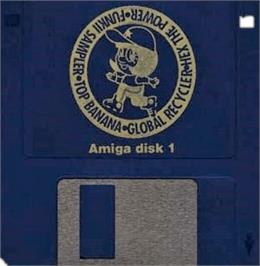 Cartridge artwork for Top Banana on the Commodore Amiga.