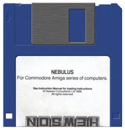 Cartridge artwork for Tower Toppler on the Commodore Amiga.