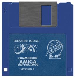 Cartridge artwork for Treasure Island Dizzy on the Commodore Amiga.