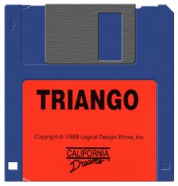 Cartridge artwork for Triango on the Commodore Amiga.