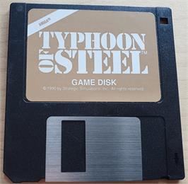 Cartridge artwork for Typhoon of Steel on the Commodore Amiga.