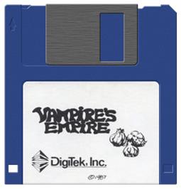 Cartridge artwork for Vampire's Empire on the Commodore Amiga.