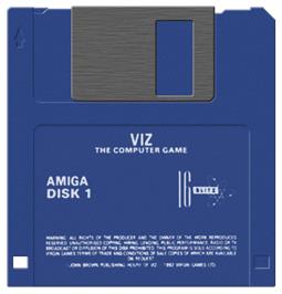 Cartridge artwork for Viz - The Game on the Commodore Amiga.