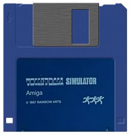 Cartridge artwork for Volleyball Simulator on the Commodore Amiga.