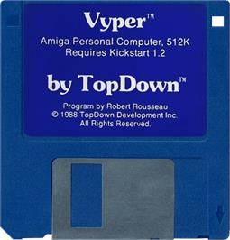 Cartridge artwork for Vyper on the Commodore Amiga.