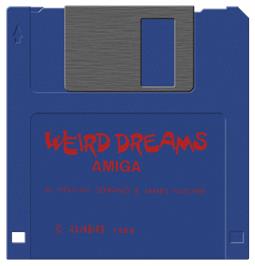 Cartridge artwork for Weird Dreams on the Commodore Amiga.