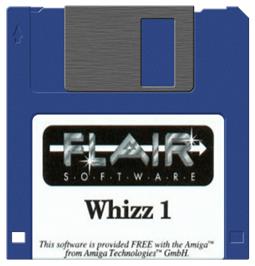 Cartridge artwork for Whizz on the Commodore Amiga.