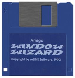Cartridge artwork for Window Wizard on the Commodore Amiga.