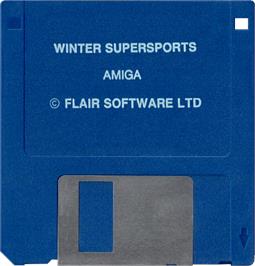 Cartridge artwork for Winter Supersports 92 on the Commodore Amiga.