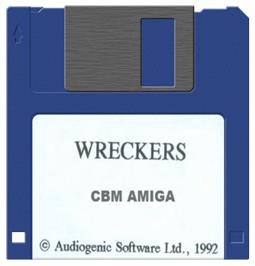 Cartridge artwork for Wreckers on the Commodore Amiga.