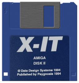 Cartridge artwork for X-It on the Commodore Amiga.