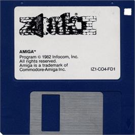 Cartridge artwork for Zork I: The Great Underground Empire on the Commodore Amiga.