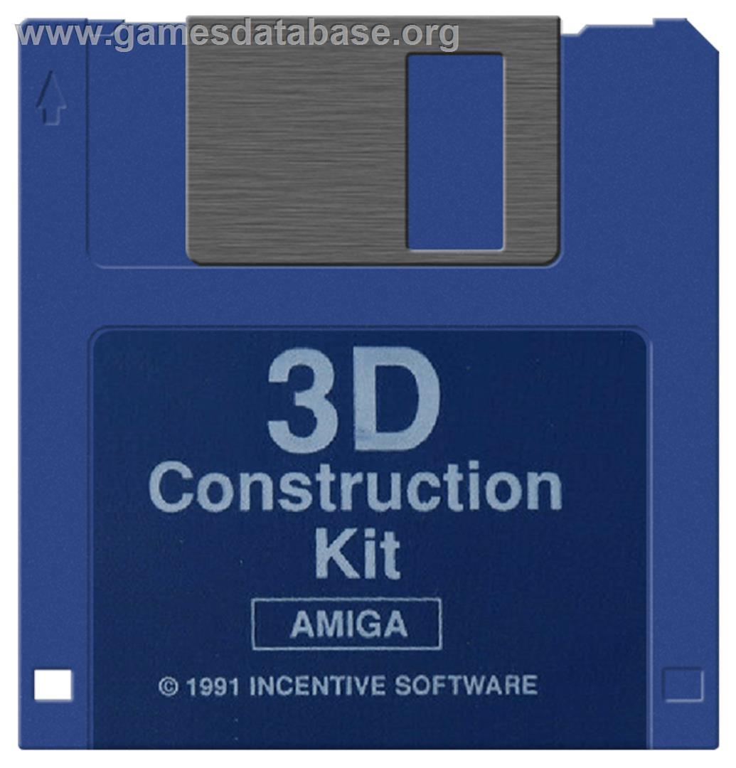3d Construction Kit - Commodore Amiga - Artwork - Cartridge