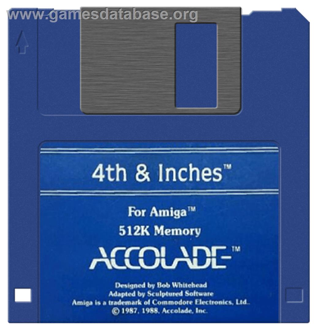 4th & Inches - Commodore Amiga - Artwork - Cartridge