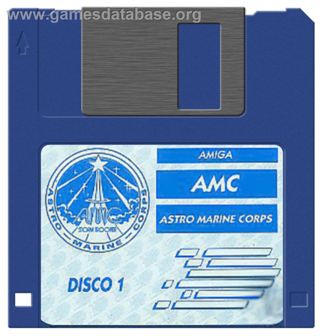 A.M.C.: Astro Marine Corps - Commodore Amiga - Artwork - Cartridge