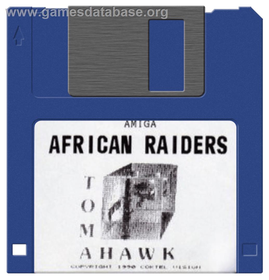 African Raiders-01 - Commodore Amiga - Artwork - Cartridge