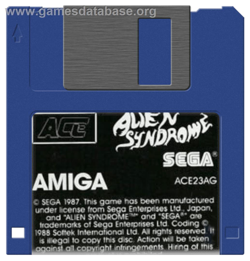 Alien Syndrome - Commodore Amiga - Artwork - Cartridge