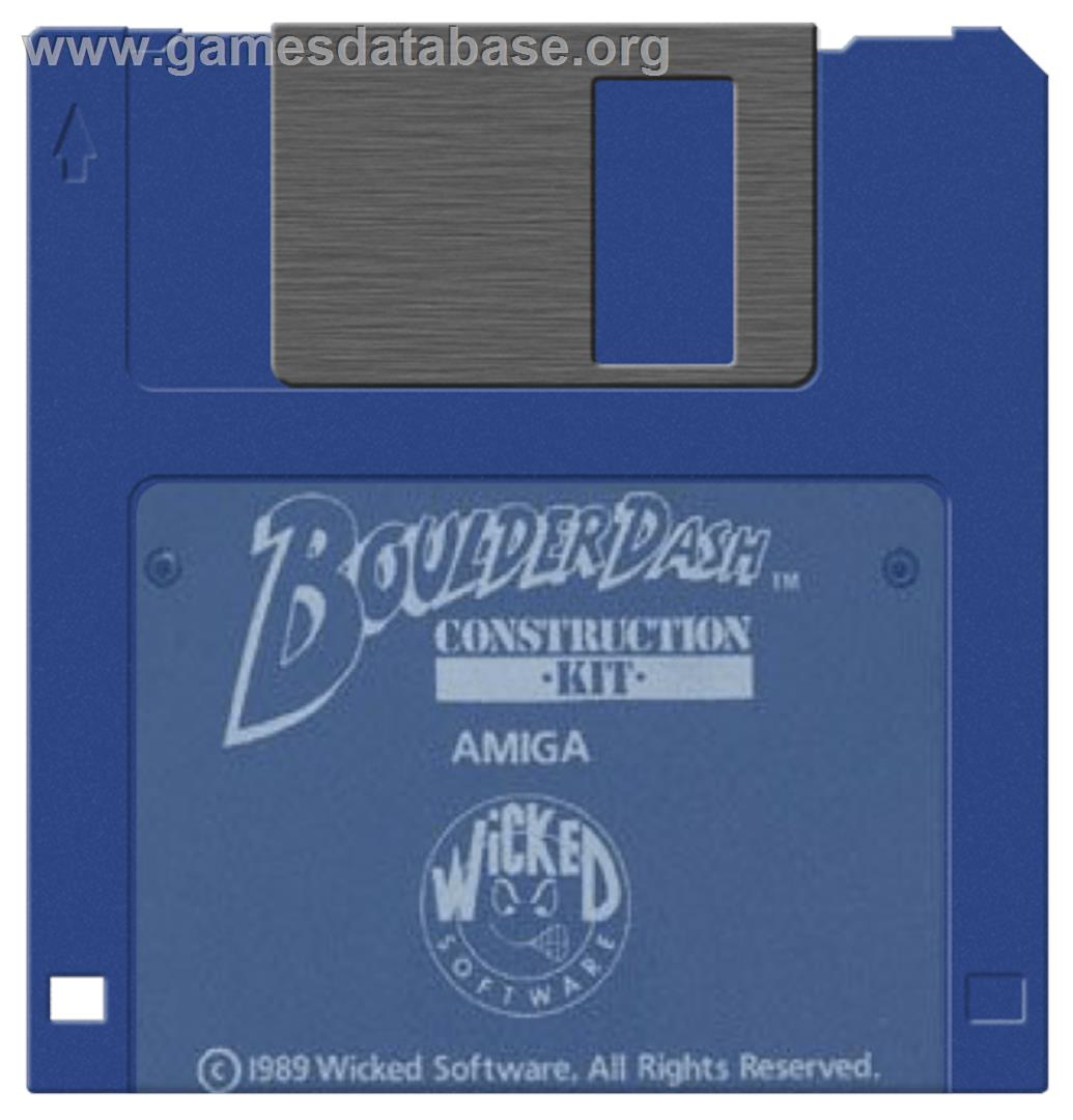 Boulder Dash Construction Kit - Commodore Amiga - Artwork - Cartridge