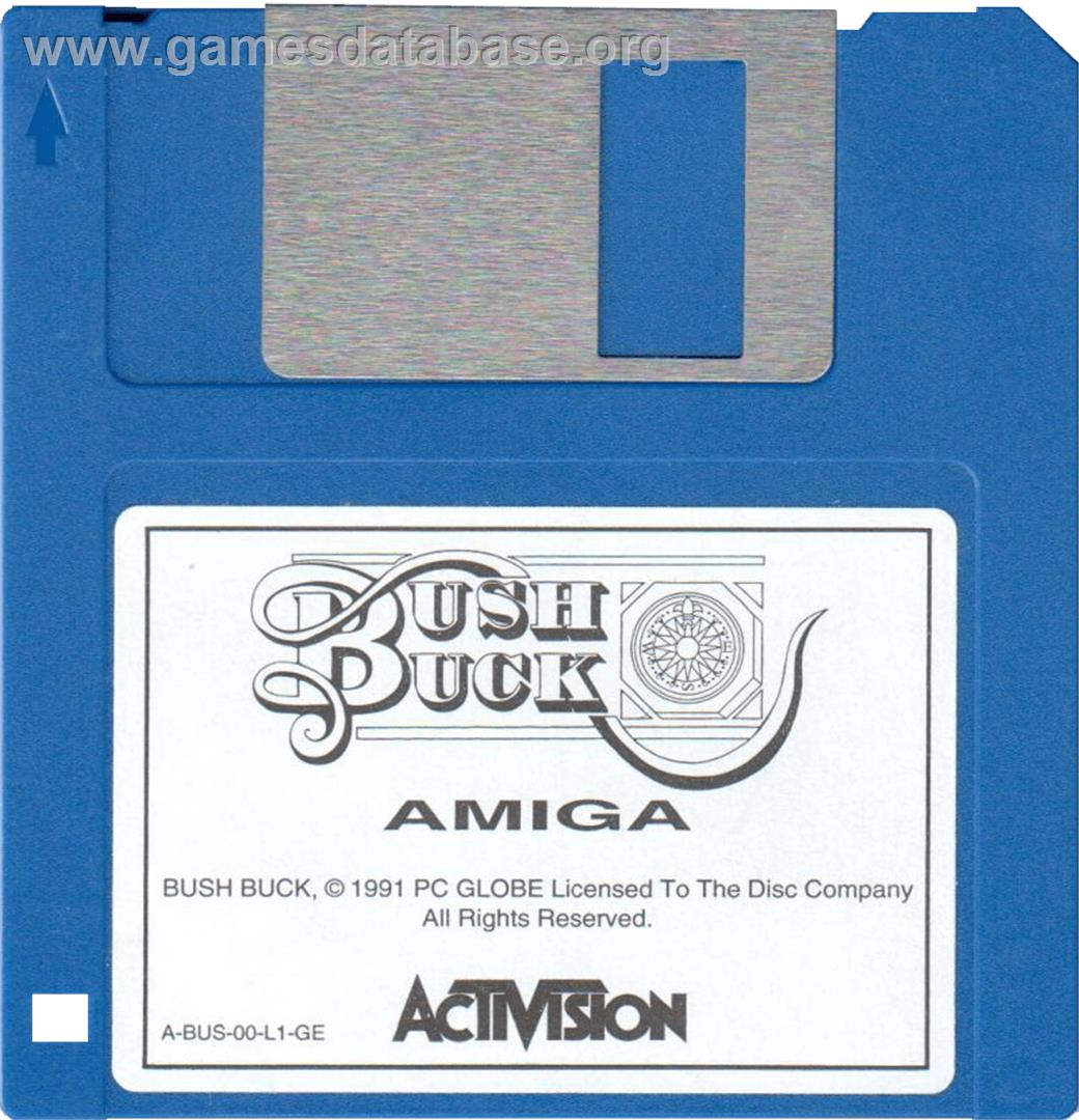 Bush Buck: Global Treasure Hunter - Commodore Amiga - Artwork - Cartridge