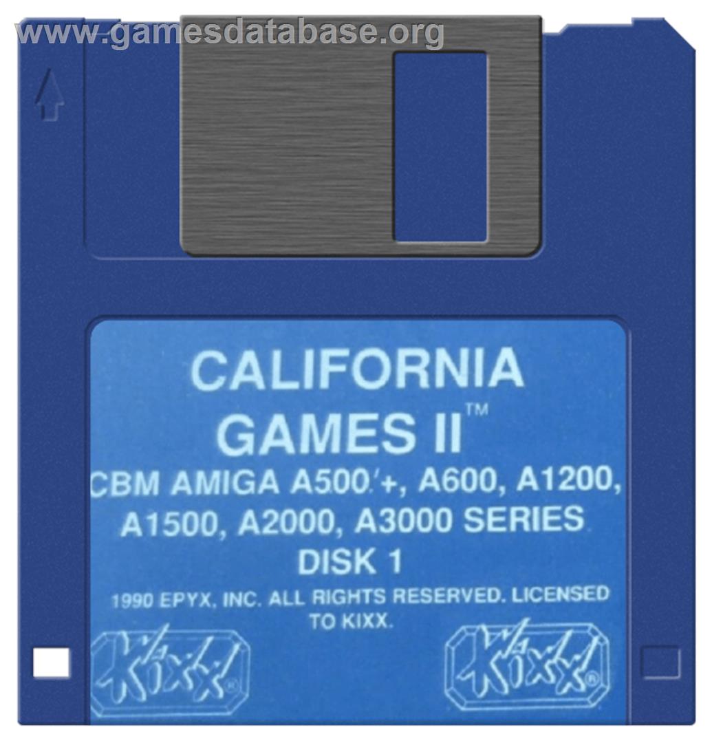 California Games 2 - Commodore Amiga - Artwork - Cartridge