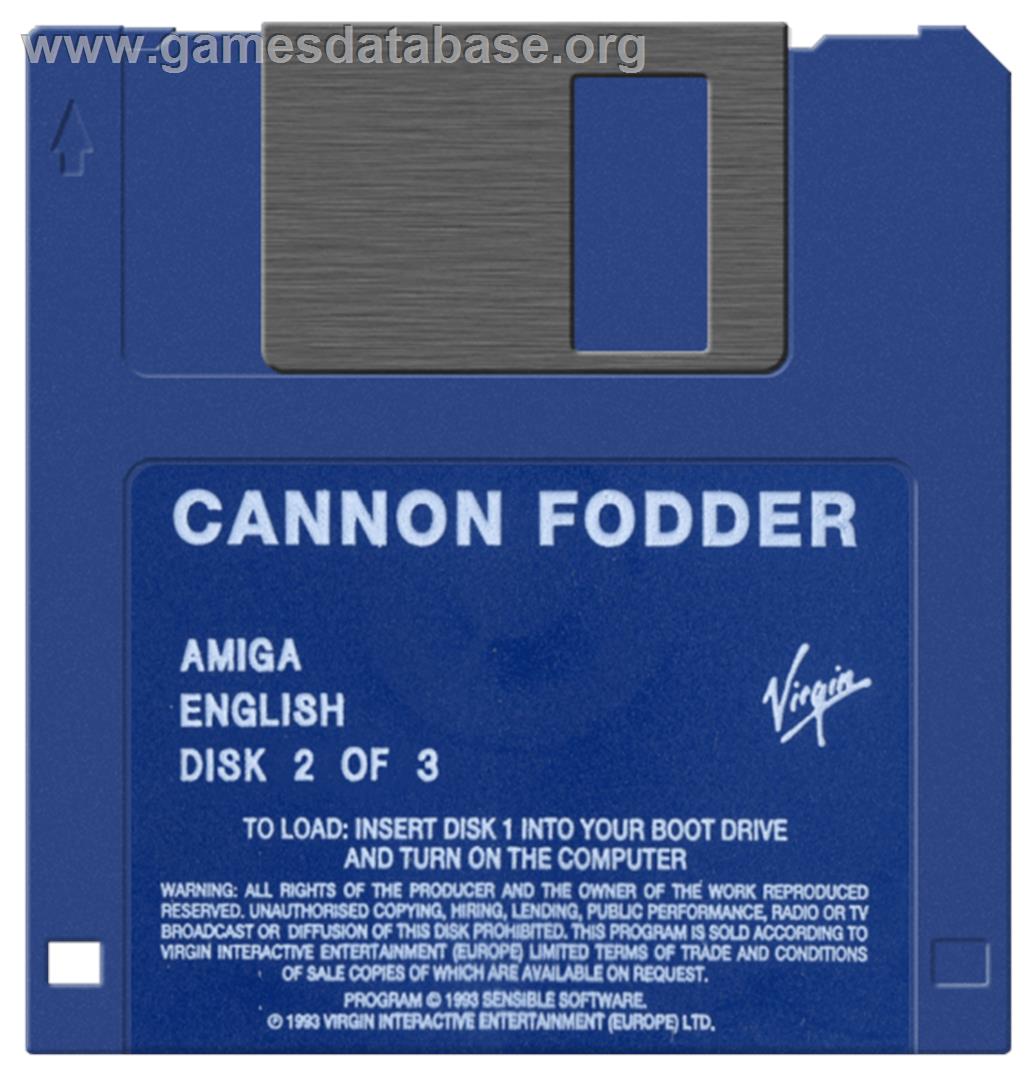Cannon Fodder - Commodore Amiga - Artwork - Cartridge