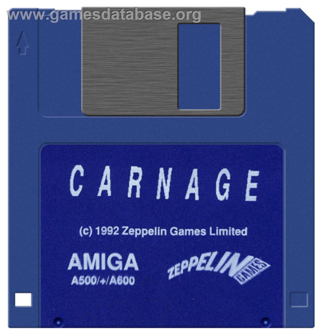 Carnage - Commodore Amiga - Artwork - Cartridge