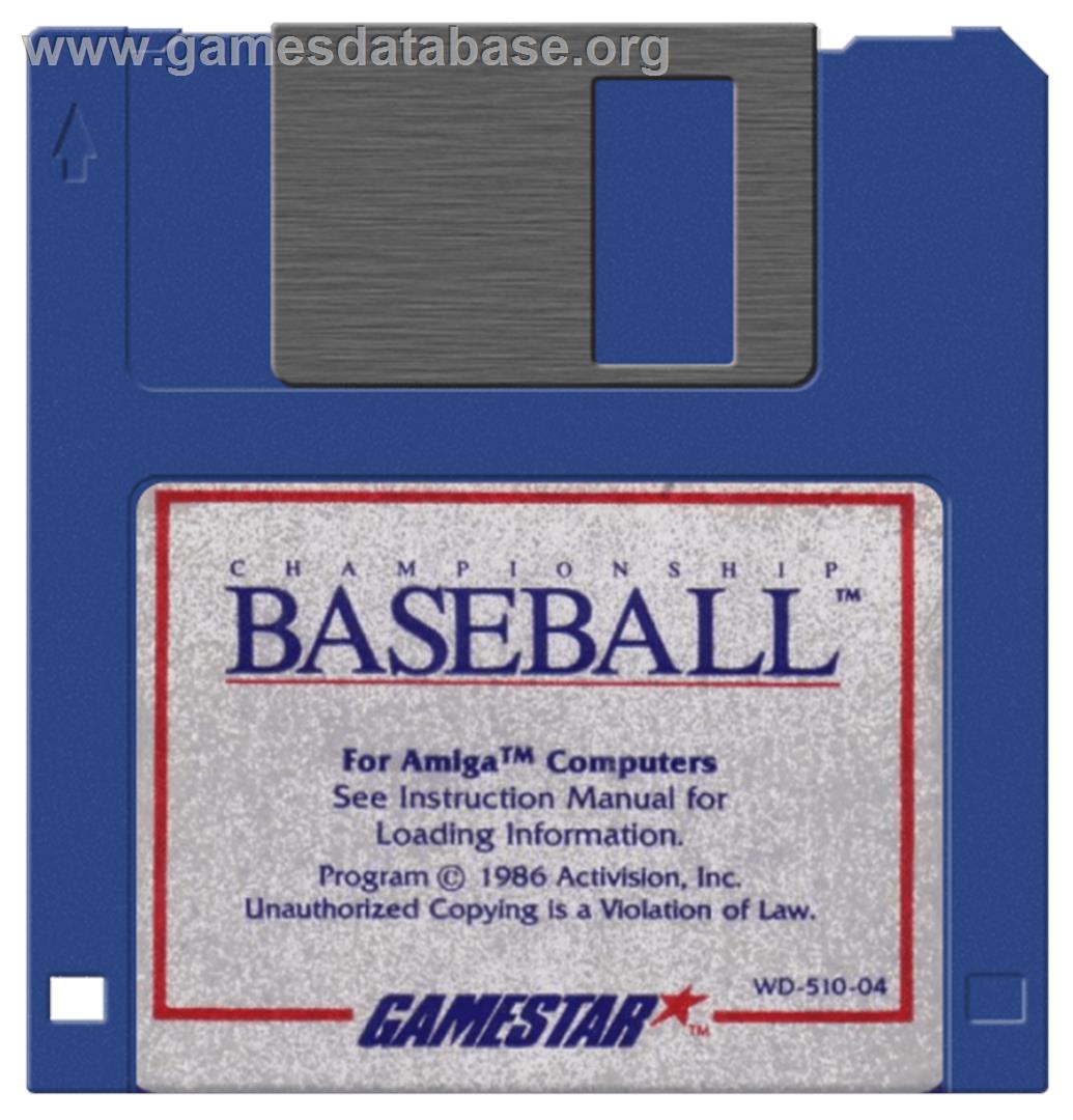 Championship Baseball - Commodore Amiga - Artwork - Cartridge