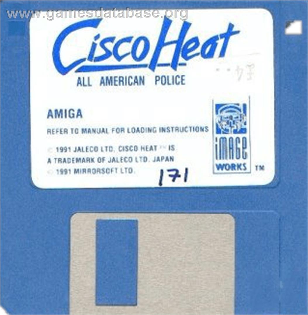 Cisco Heat: All American Police Car Race - Commodore Amiga - Artwork - Cartridge