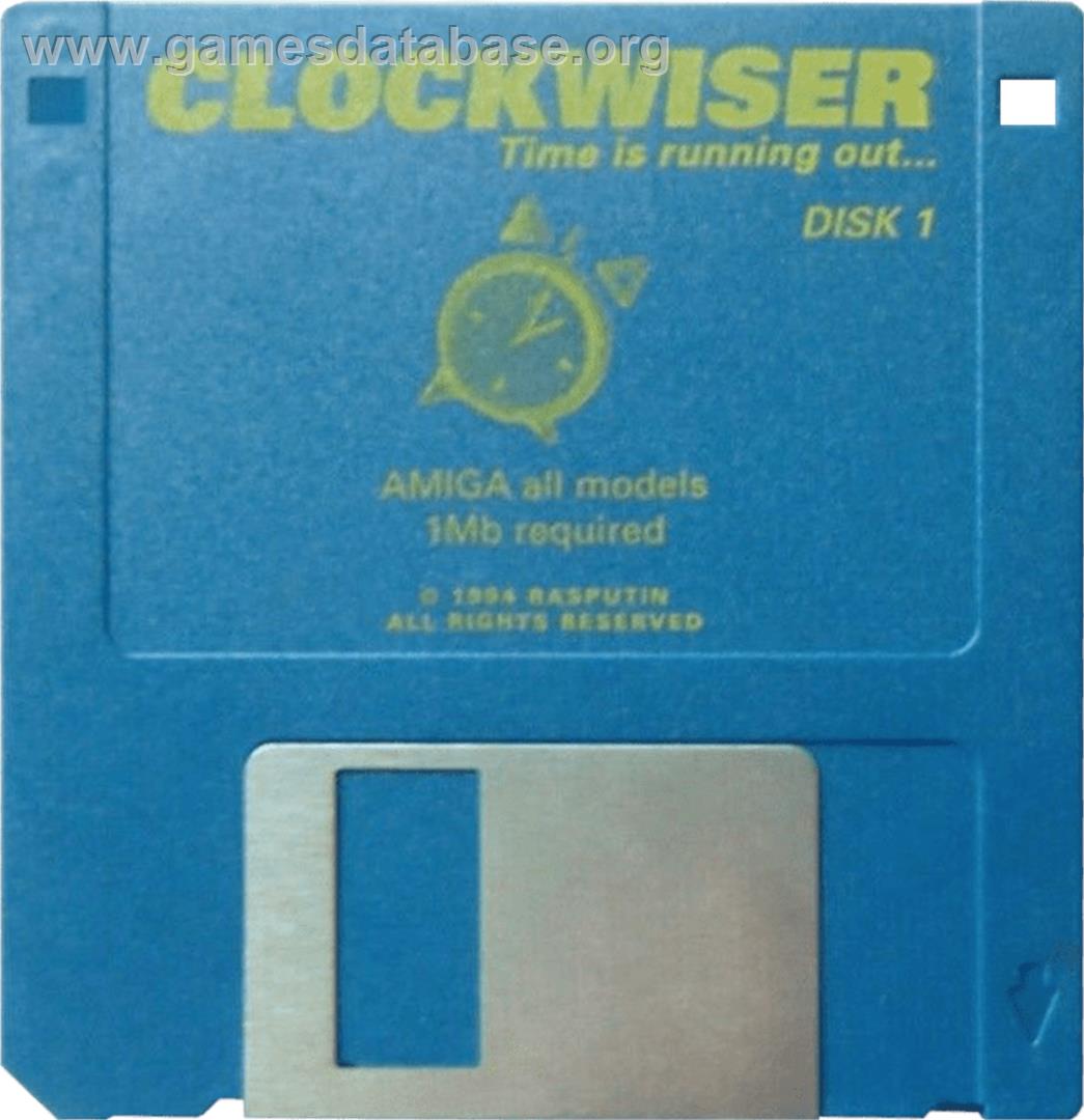 Clockwiser: Time is Running Out... - Commodore Amiga - Artwork - Cartridge