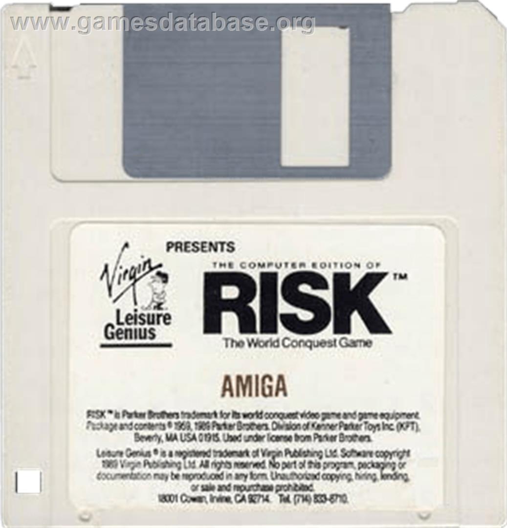 Computer Edition of Risk: The World Conquest Game - Commodore Amiga - Artwork - Cartridge