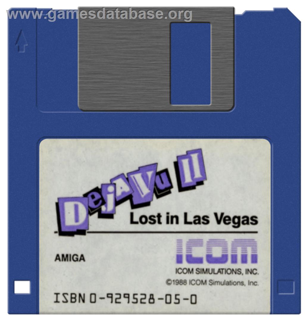 Deja Vu 2 - Lost in Las Vegas - Commodore Amiga - Artwork - Cartridge
