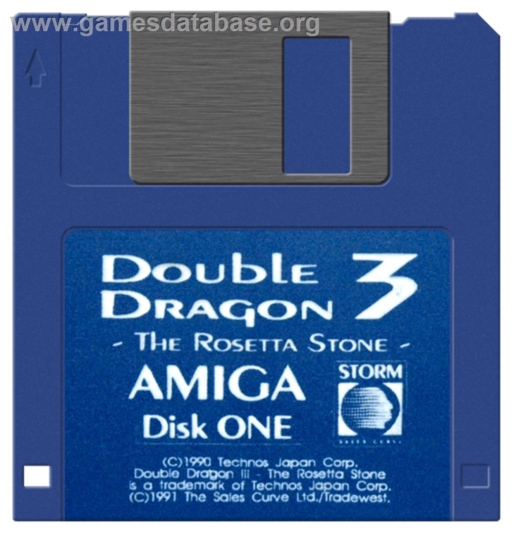 Double Dragon 3 - The Rosetta Stone - Commodore Amiga - Artwork - Cartridge