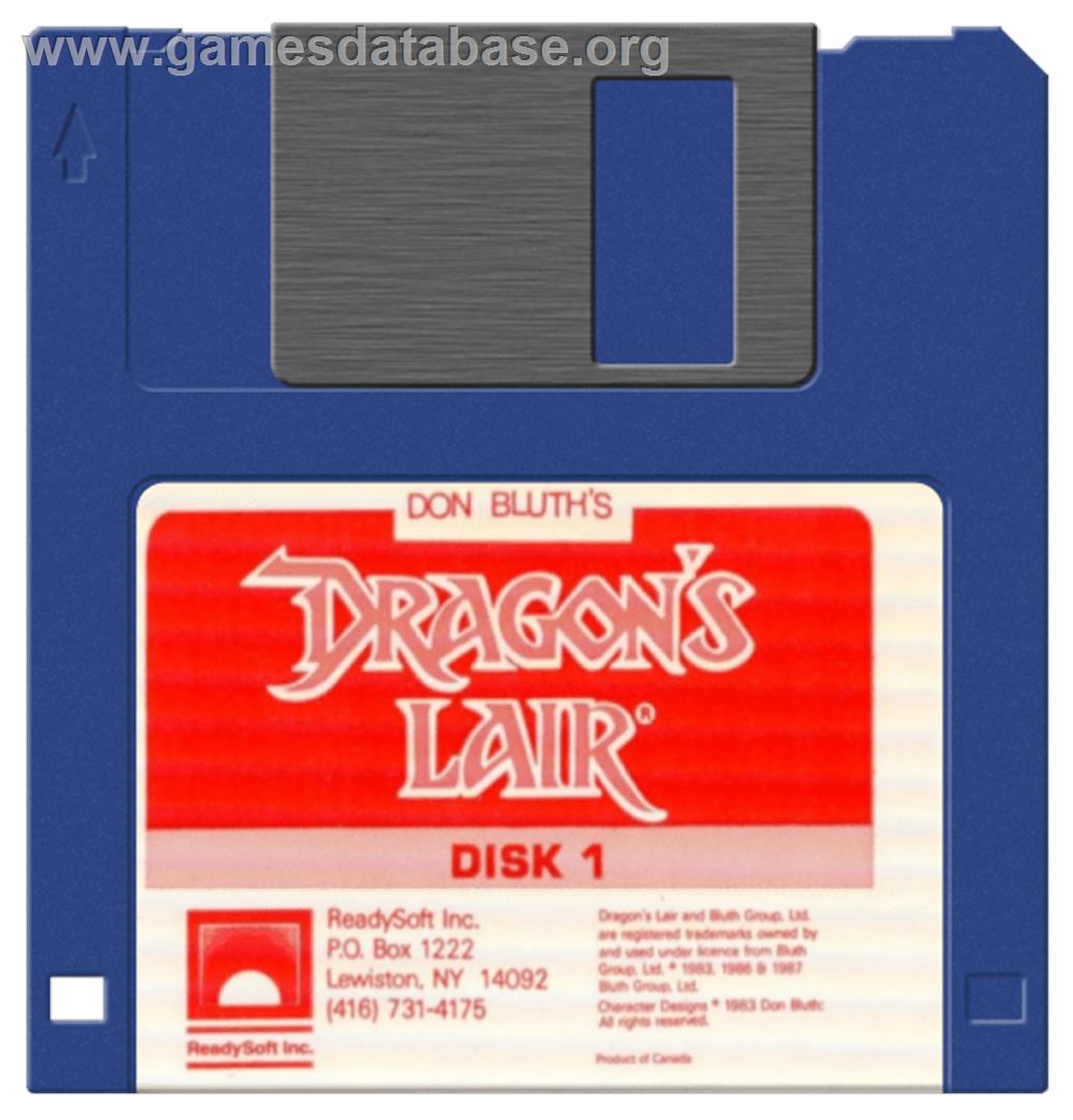 Dragon's Lair - Commodore Amiga - Artwork - Cartridge