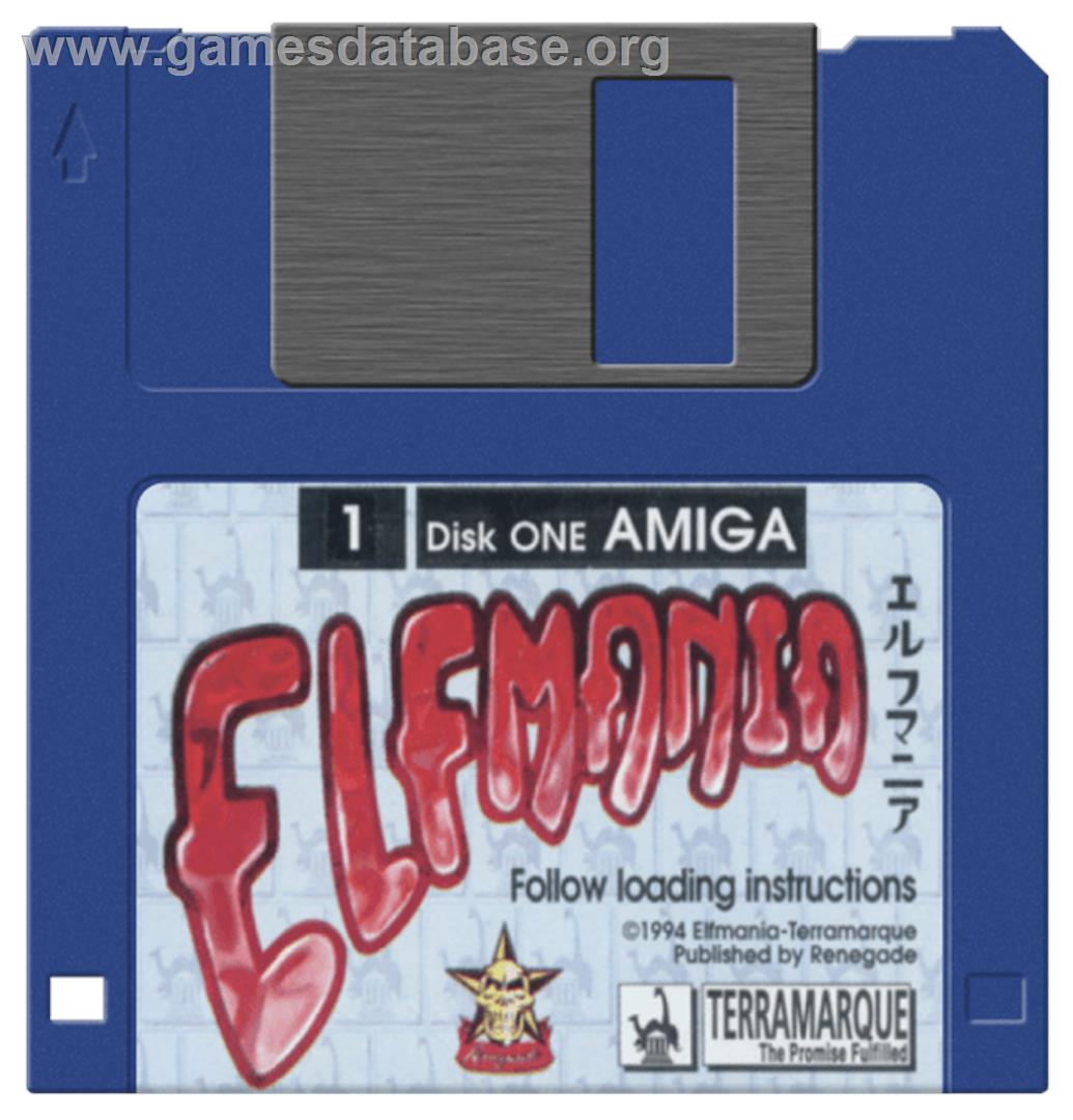 Elfmania - Commodore Amiga - Artwork - Cartridge
