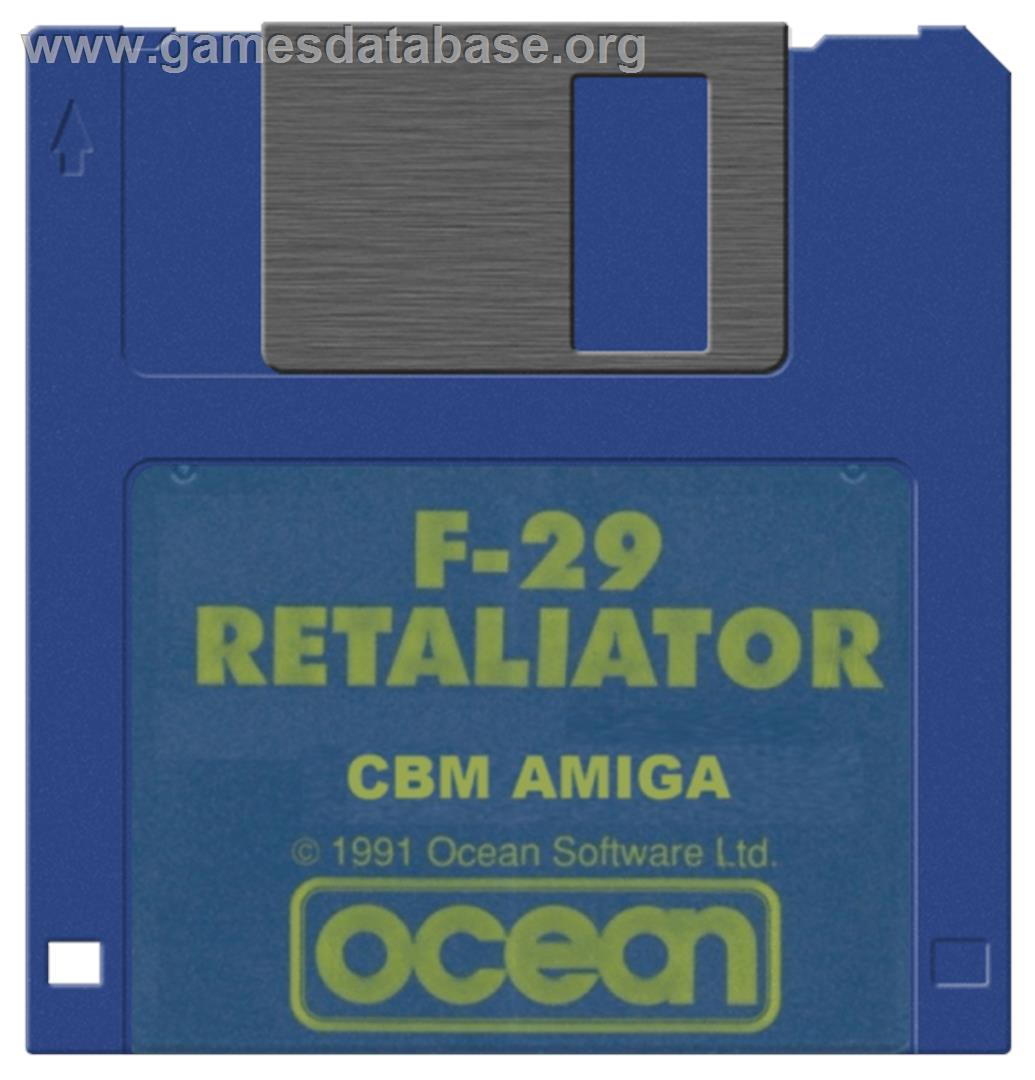 F29 Retaliator - Commodore Amiga - Artwork - Cartridge