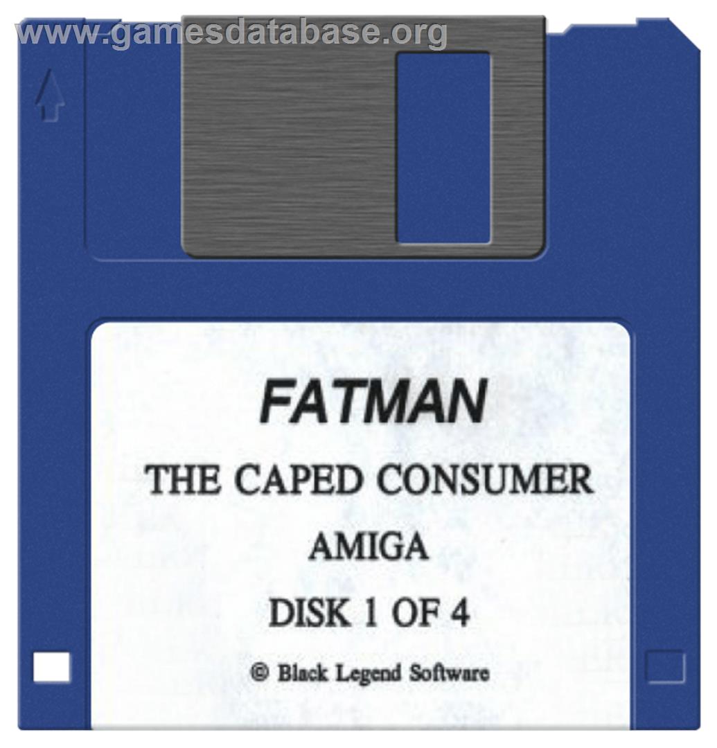 Fatman - The Caped Consumer - Commodore Amiga - Artwork - Cartridge