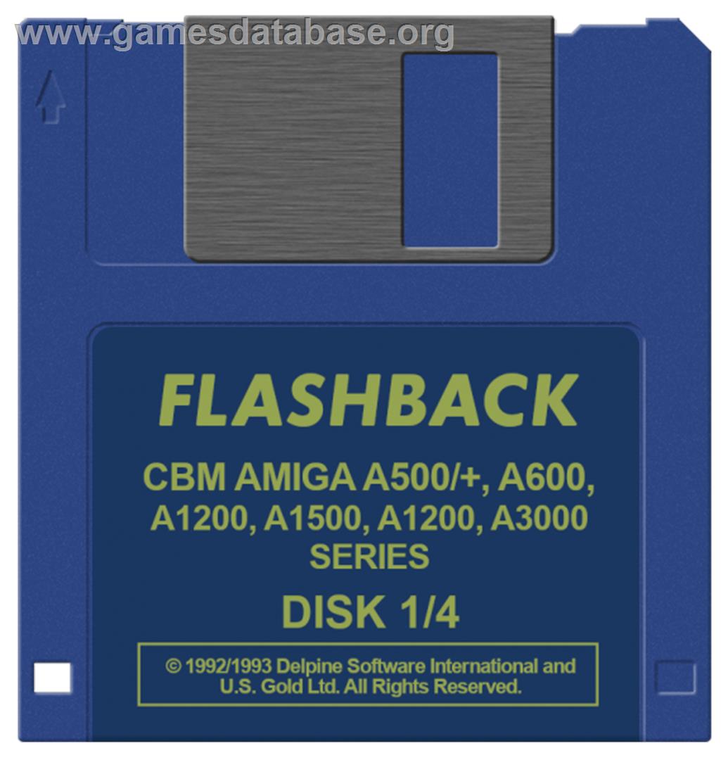 Flashback - Commodore Amiga - Artwork - Cartridge