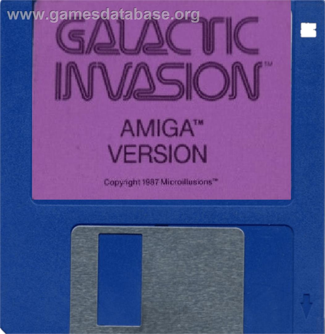 Galactic Invasion - Commodore Amiga - Artwork - Cartridge