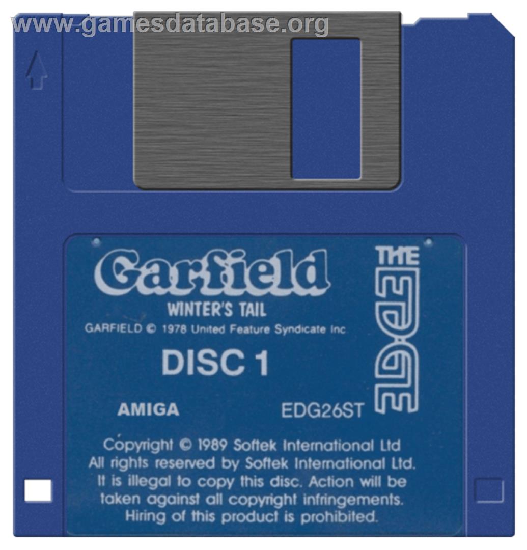 Garfield: Winter's Tail - Commodore Amiga - Artwork - Cartridge