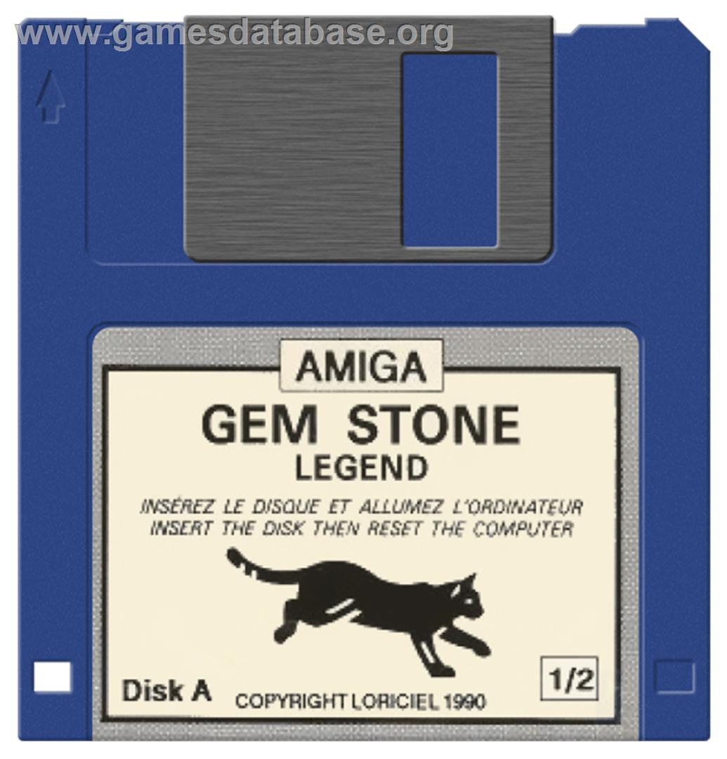 Gem Stone Legend - Commodore Amiga - Artwork - Cartridge