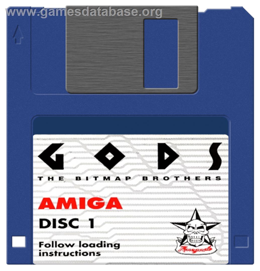 Gods - Commodore Amiga - Artwork - Cartridge