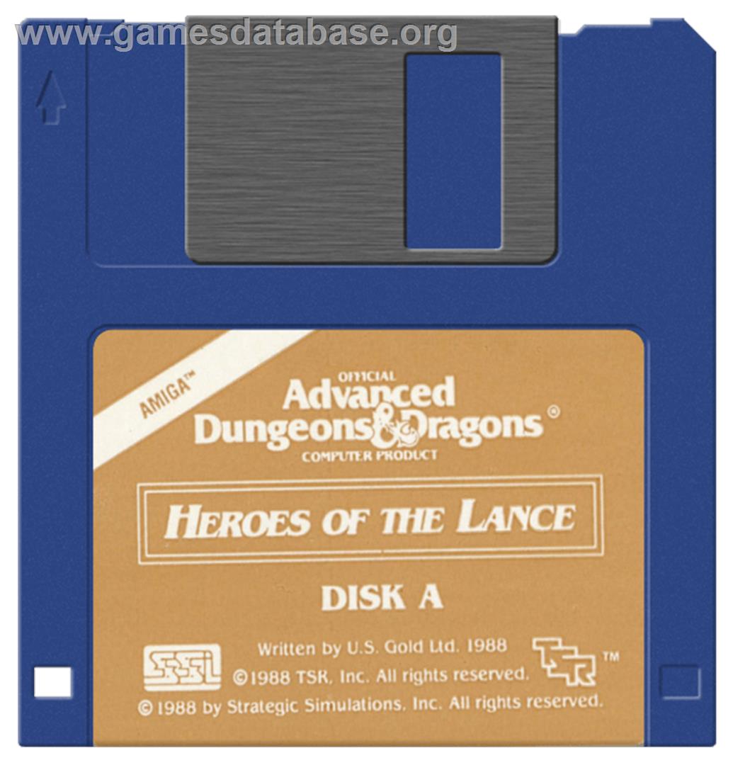 Heroes Of The Lance - Commodore Amiga - Artwork - Cartridge
