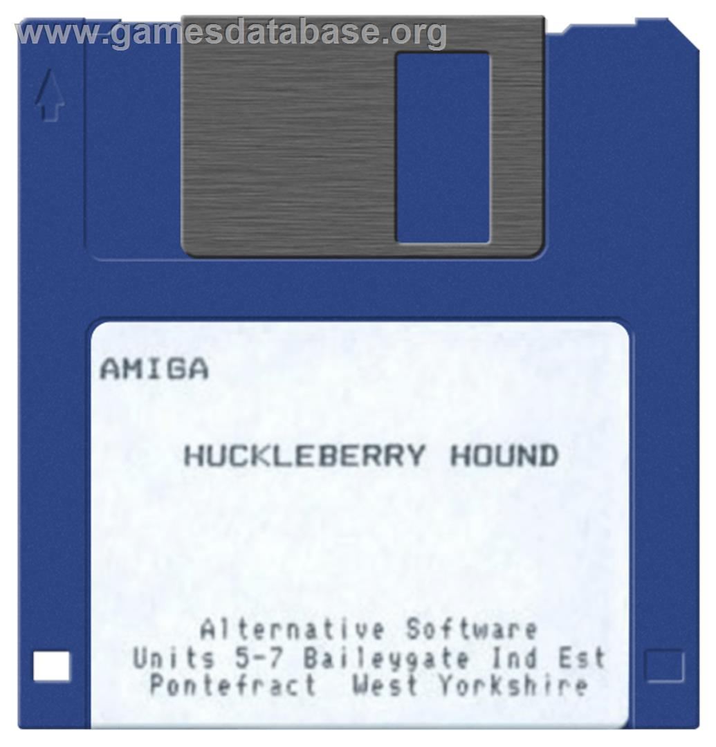 Huckleberry Hound in Hollywood Capers - Commodore Amiga - Artwork - Cartridge