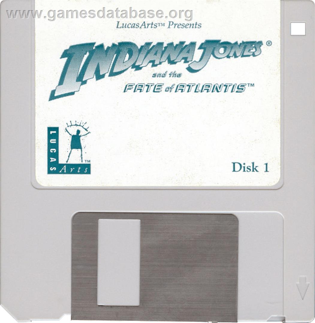 Indiana Jones and the Fate of Atlantis - Commodore Amiga - Artwork - Cartridge