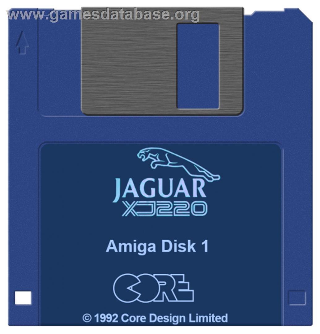 Jaguar XJ220 - Commodore Amiga - Artwork - Cartridge
